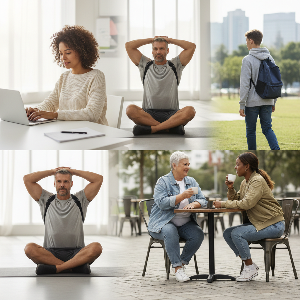 Posture Correction - Adjustable back support with built-in keel structure for effective spinal alignment

Comfortable Design - Breathable polyester fabric suitable for extended daily wear

Universal Fit - Multiple size options with adjustable straps for personalized comfort

 

Specifications
Material: Polyester fiber (80%-90% composition)

Sizes: S, M, L, XL, XXL, XXXL